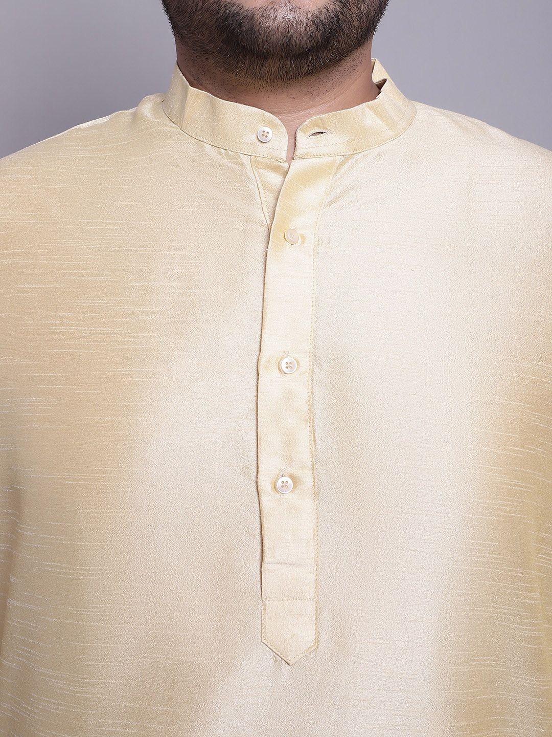 SOJANYA PLUS Regular Silk Cotton Kurta With Pyjamas & Nehru Jacket