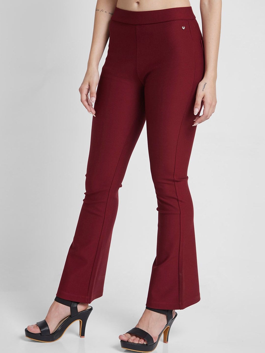 SPYKAR Women High-Rise Bootcut Trousers