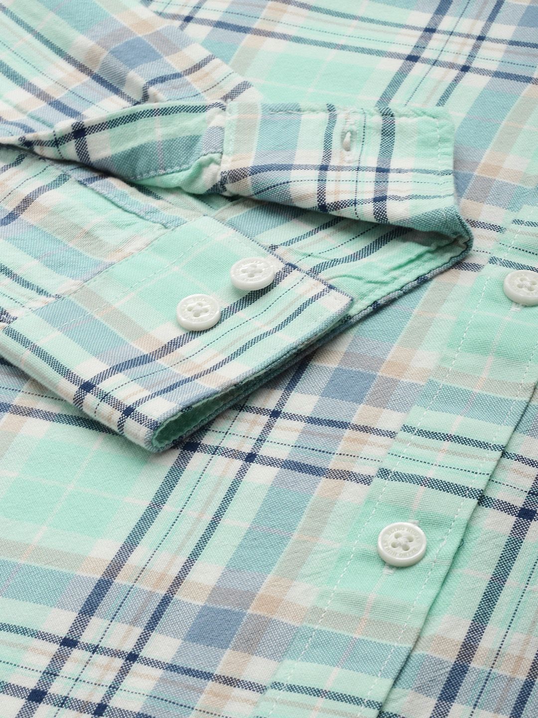 Being Human Slim Fit Checked Pure Cotton Casual Shirt