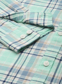 Being Human Slim Fit Checked Pure Cotton Casual Shirt