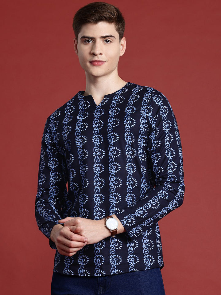 Anouk Pure Cotton Ethnic Motifs Printed A-line Kurta