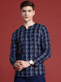 Anouk Pure Cotton Ethnic Motifs Printed A-line Kurta
