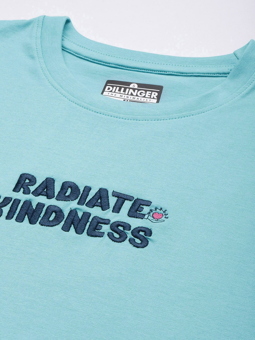 DILLINGER Typography Printed Oversized Pure Cotton T-shirt