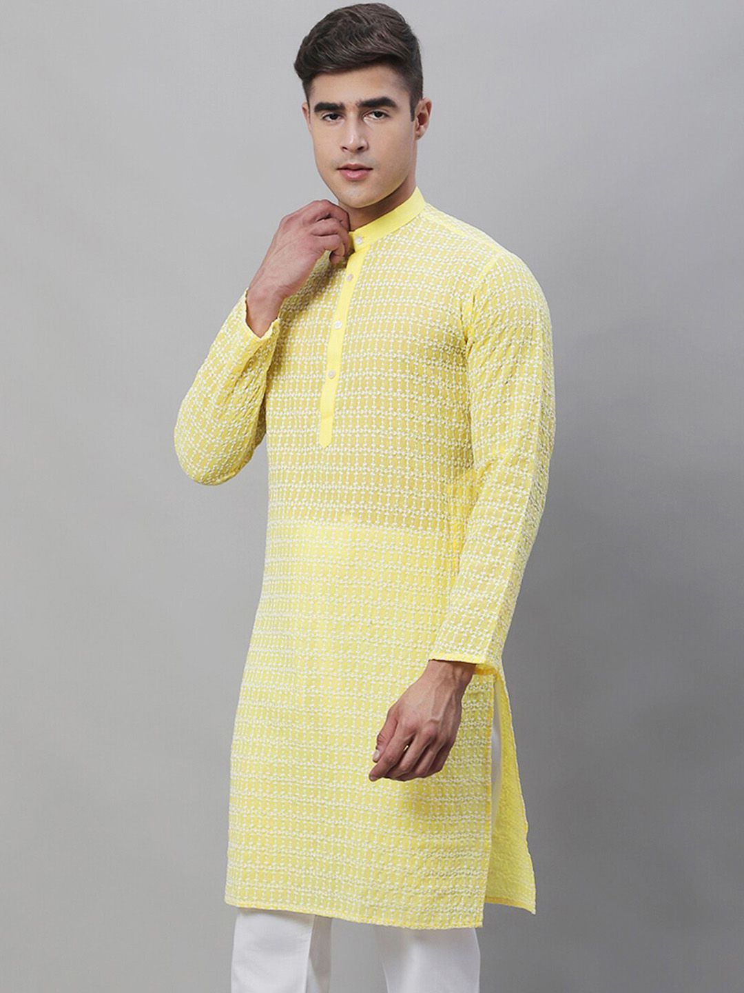 SOJANYA Ethnic Motifs Embroidered Pure Cotton Kurta
