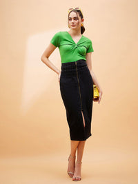 SASSAFRAS BASICS V-Neck Cotton Top