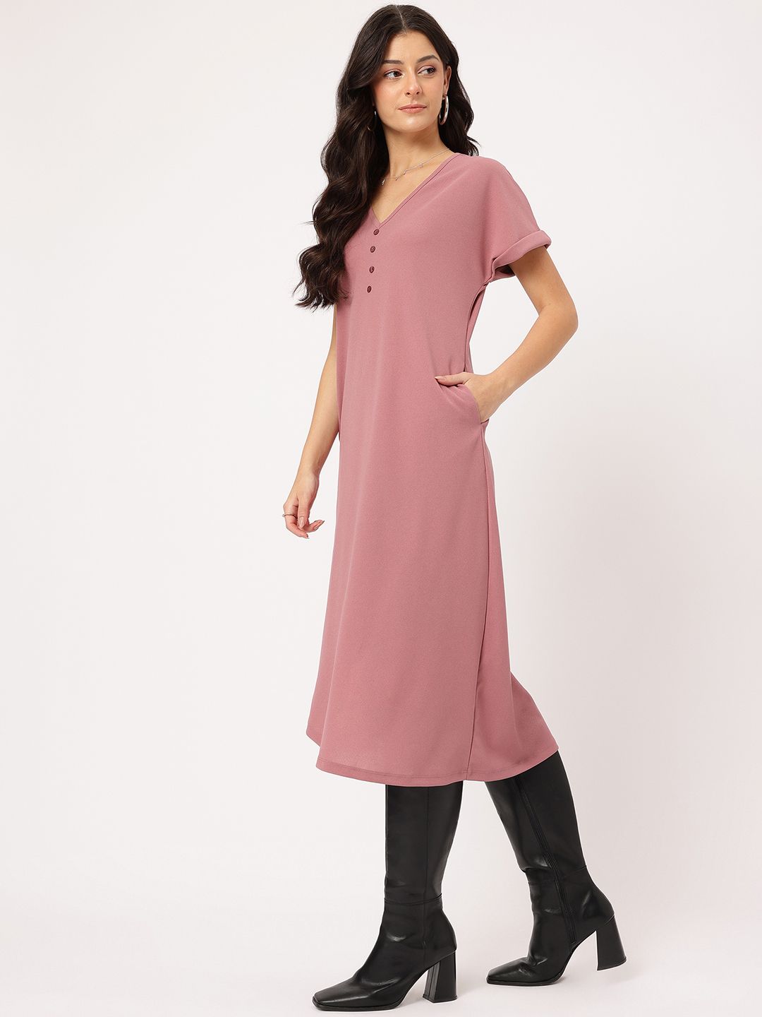 DressBerry Extended Sleeves Sheath Dress