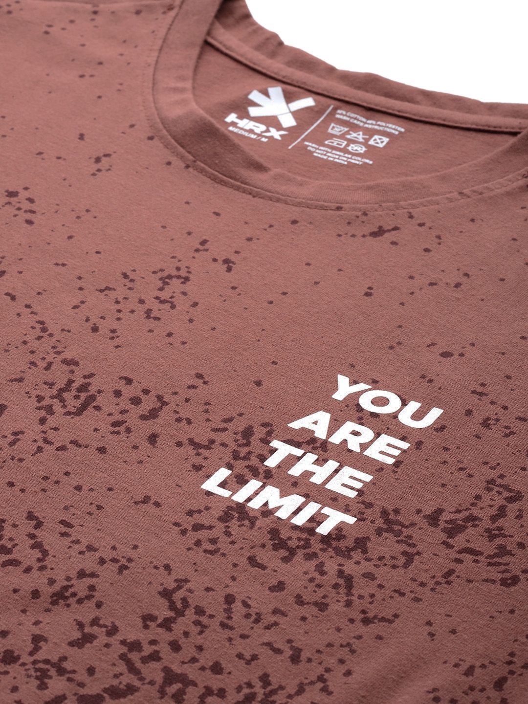 HRX by Hrithik Roshan Typography Printed Rapid-Dry Training  T-shirt