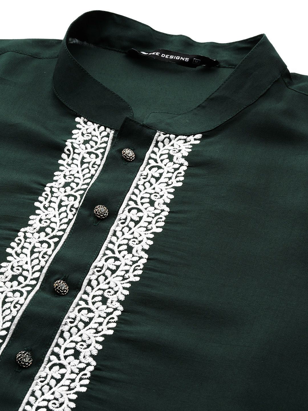 See Designs Embroidered Yoke Design Kurta with Pyjamas