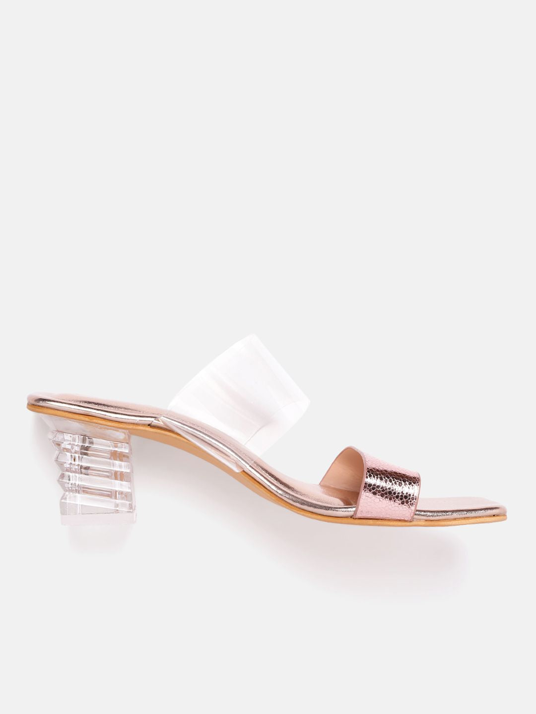 DressBerry Open Toe Block Heel