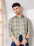 The Indian Garage Co Men Regular Fit Checked Casual Shirt