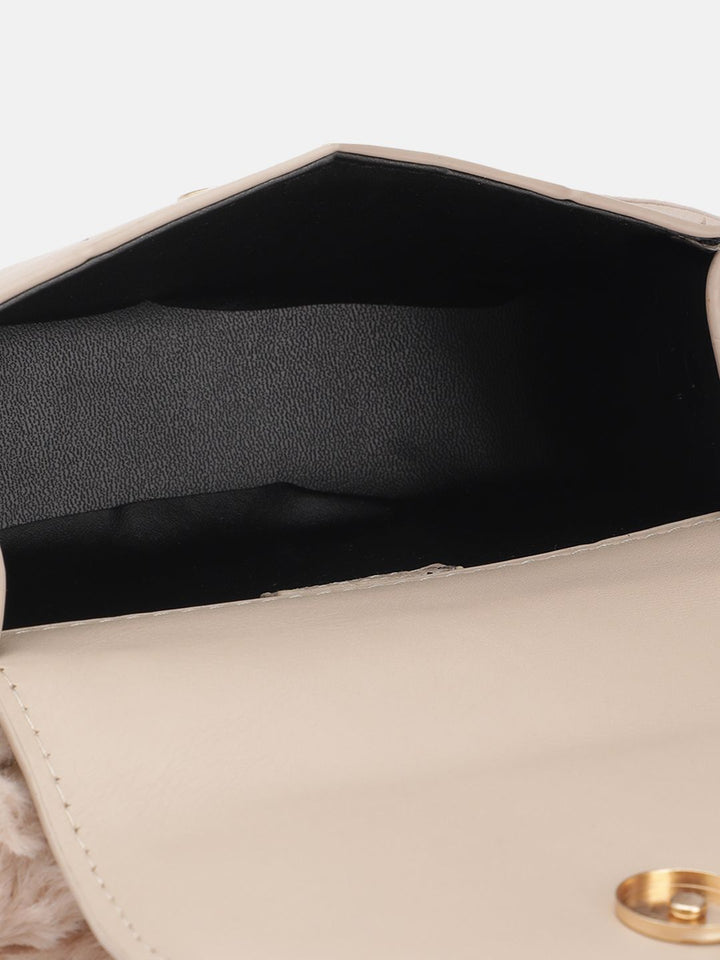 DressBerry Quilted Structured Satchel Bag