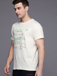 HRX by Hrithik Roshan Typography Print Pure Cotton Yoga T-shirt