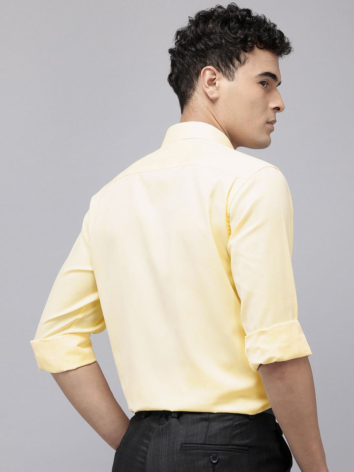 Park Avenue Slim Fit Geometric Self Designed Formal Shirt