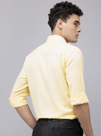 Park Avenue Slim Fit Geometric Self Designed Formal Shirt