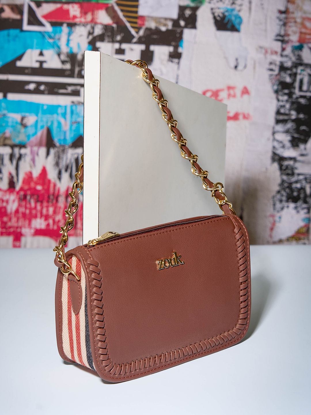ZOUK Women Textured Sling Bag