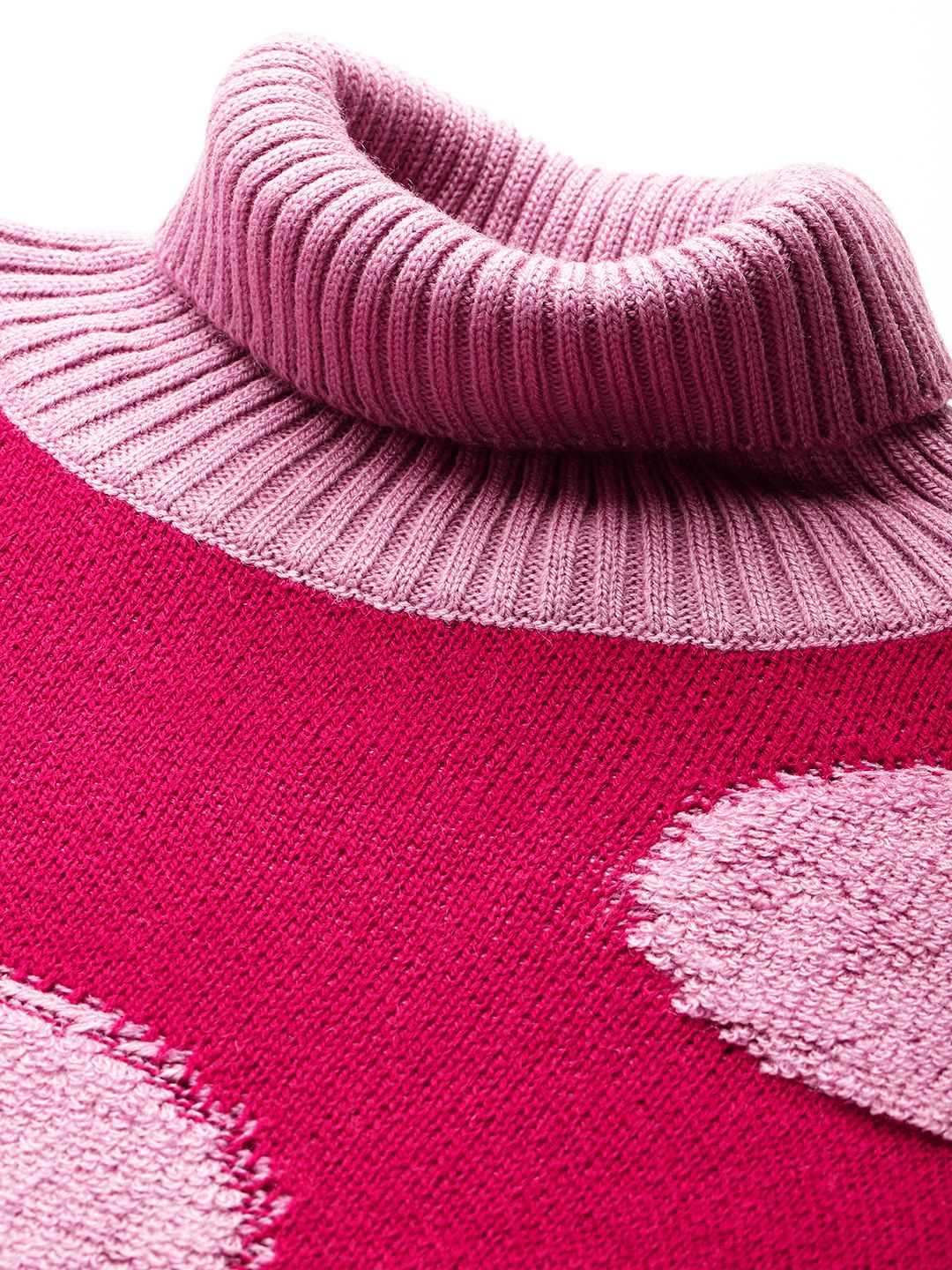 DressBerry Turtle Neck Self-Designed Pullover