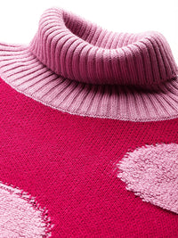 DressBerry Turtle Neck Self-Designed Pullover