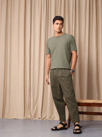 Mr Bowerbird Men Oversized Fit Pleated Trousers