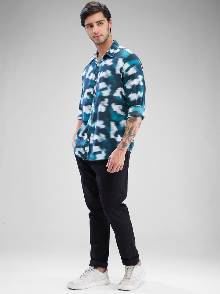 SPYKAR Men Slim Fit Opaque Full Sleeve Casual Shirt