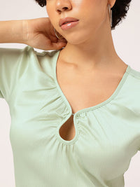DressBerry Keyhole Classic Mini A-Line Flair Dress
