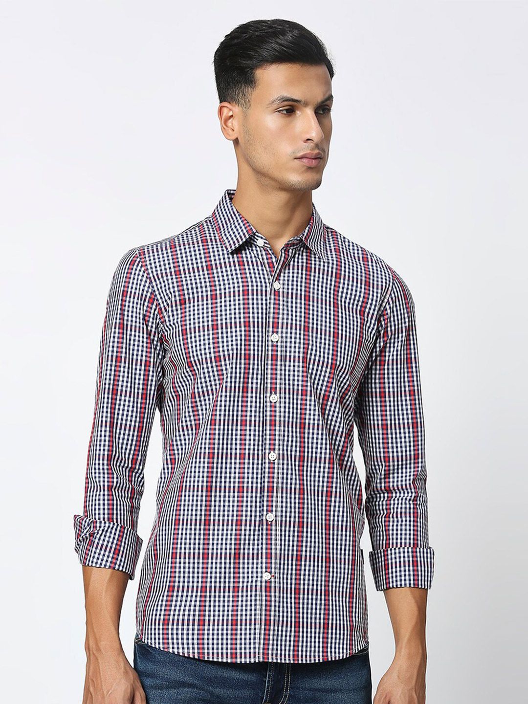 Being Human Slim Fit Cotton Casual Shirt