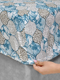 Myntra Elegant Homes Blue Floral 300 TC Cadar Katil King dengan 2 Sarung Bantal