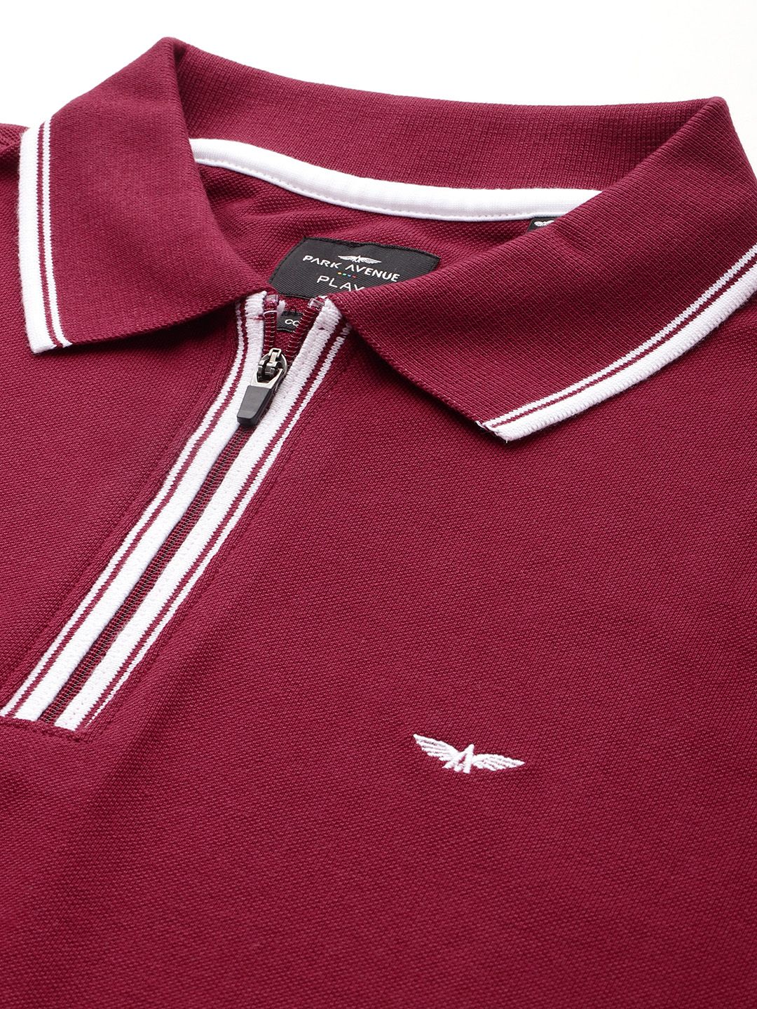 Park Avenue Men Polo Collar Slim Fit T-shirt