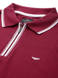 Park Avenue Men Polo Collar Slim Fit T-shirt