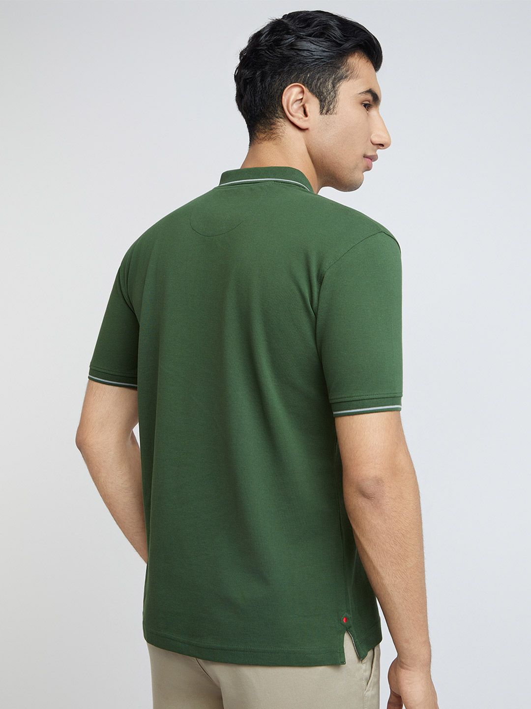 Raymond Pure Cotton Modern Fit Polo Collar T-shirt