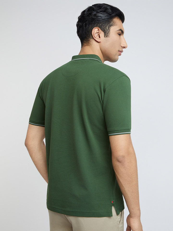 Raymond Pure Cotton Modern Fit Polo Collar T-shirt