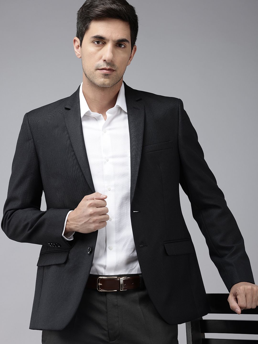 Park Avenue Single-Breasted Formal Blazer