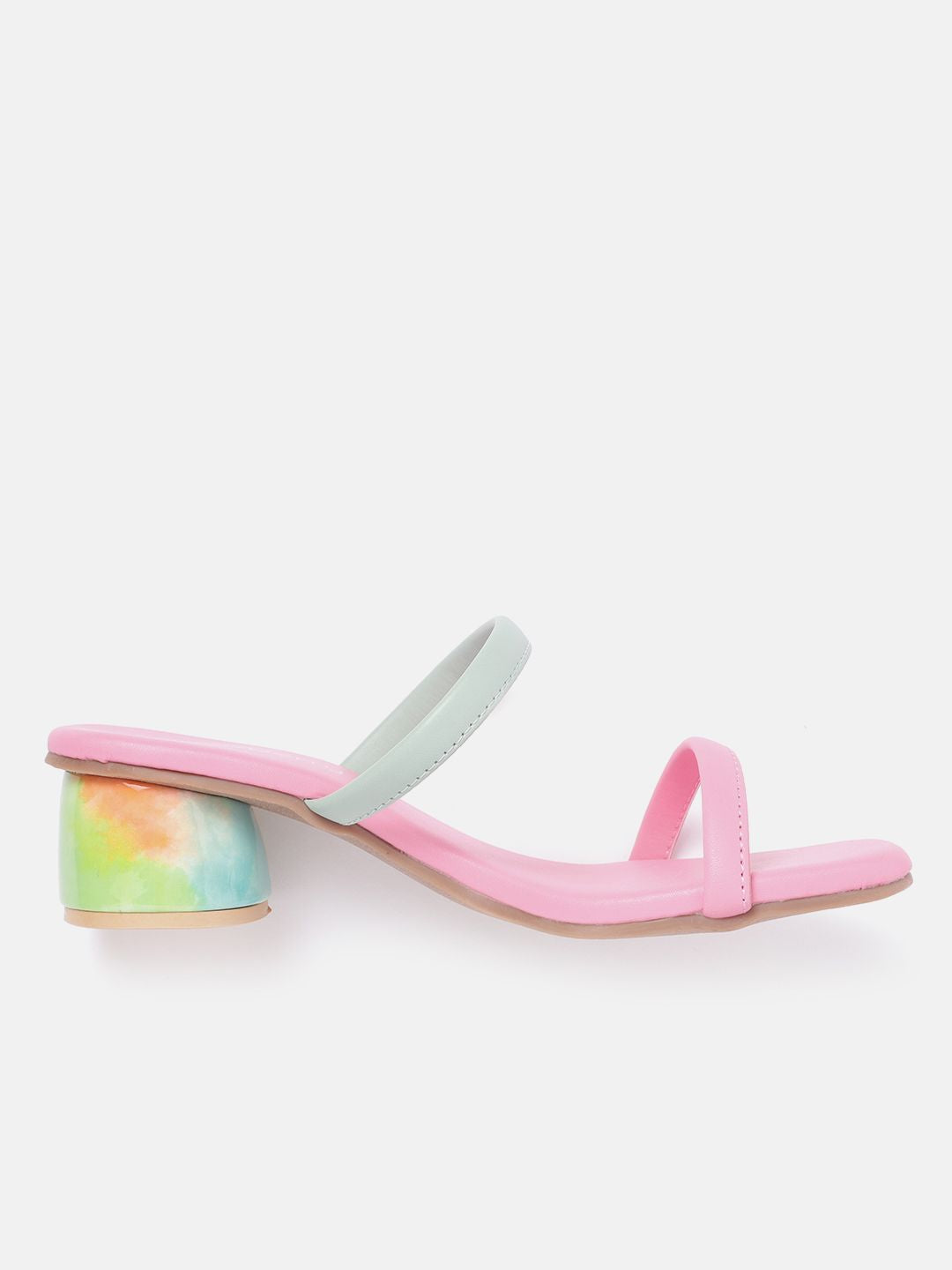 DressBerry Colourblocked Block Sandals