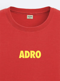 ADRO Men Graphic Printed Drop-Shoulder Sleeves Cotton Oversized T-Shirt