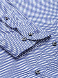 Raymond Self Design Slim Fit Opaque Pure Cotton Formal Shirt