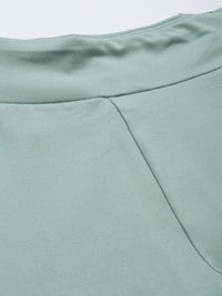 HRX by Hrithik Roshan Women Blue Solid 3/4th Training Tights