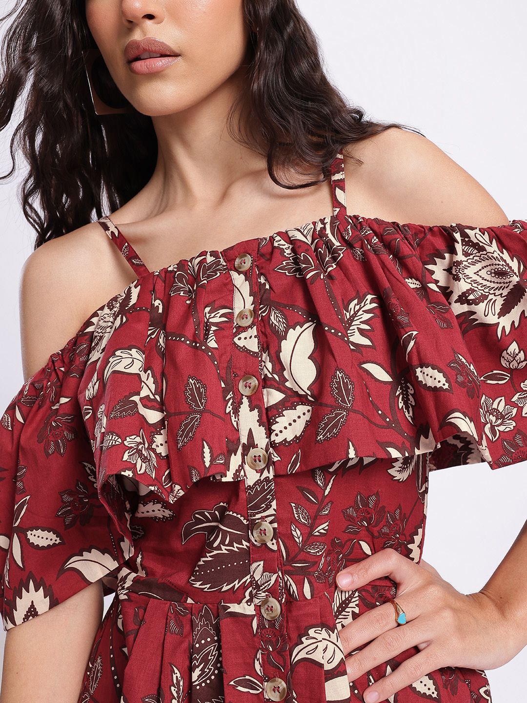 DressBerry Summery Twirl Floral Print Mini A-line Dress