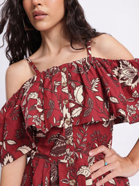 DressBerry Summery Twirl Floral Print Mini A-line Dress