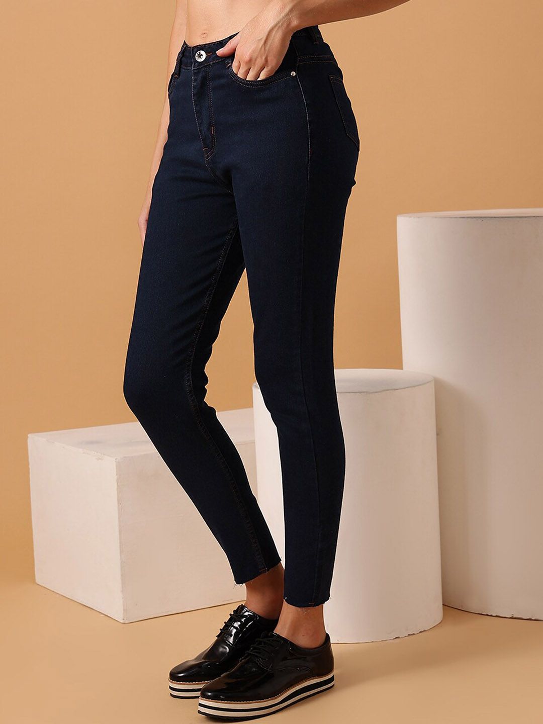 STREET 9 BASICS Women Narrow Skinny Fit Clean Look Stretchable Jeans