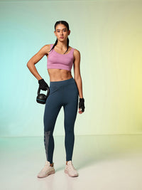 HRX by Hrithik Roshan Women Unity Story Rapid-Dry Printed Training Tights