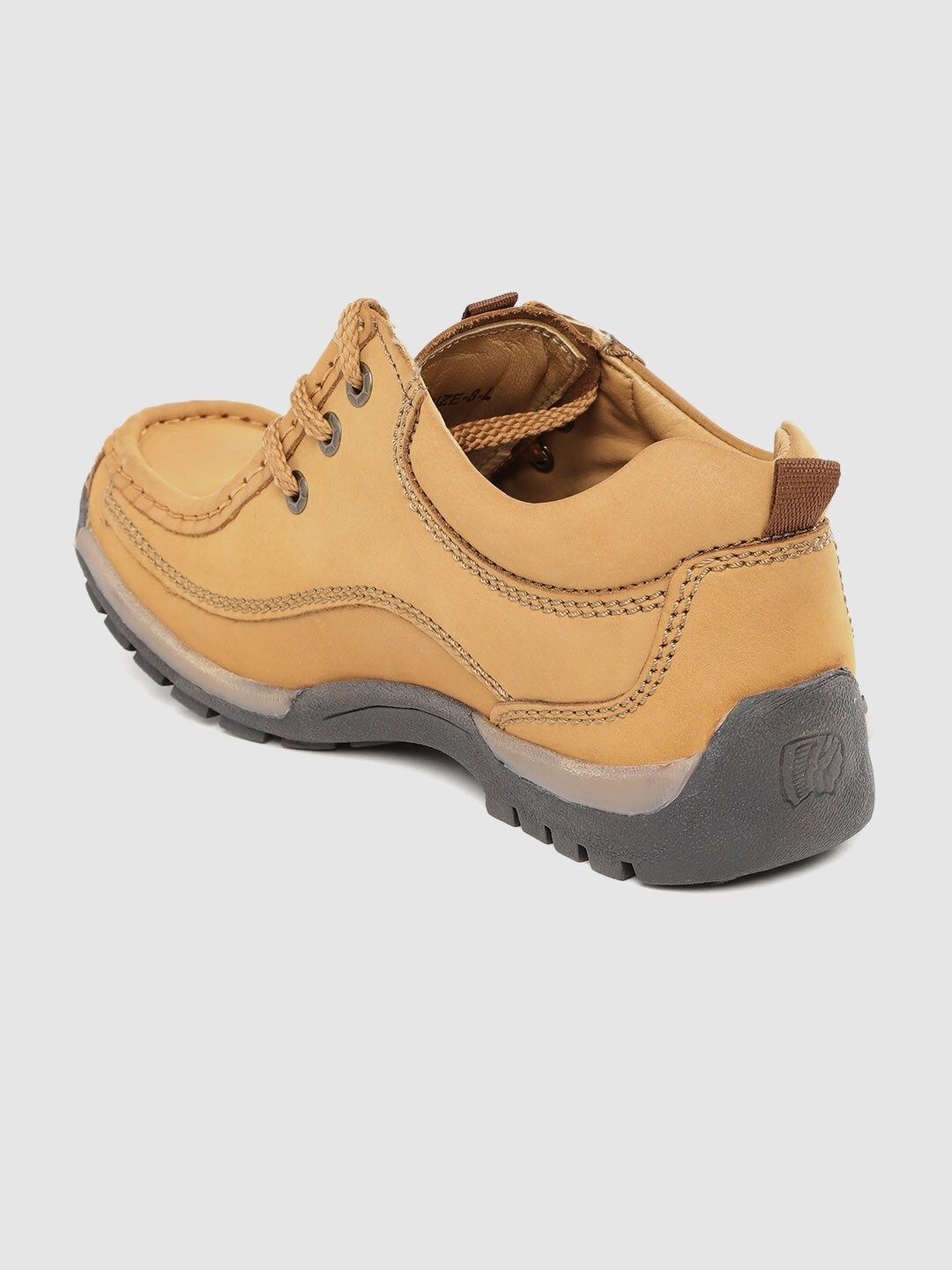 Red Chief Men Camel Brown Solid Leather Flat Boots