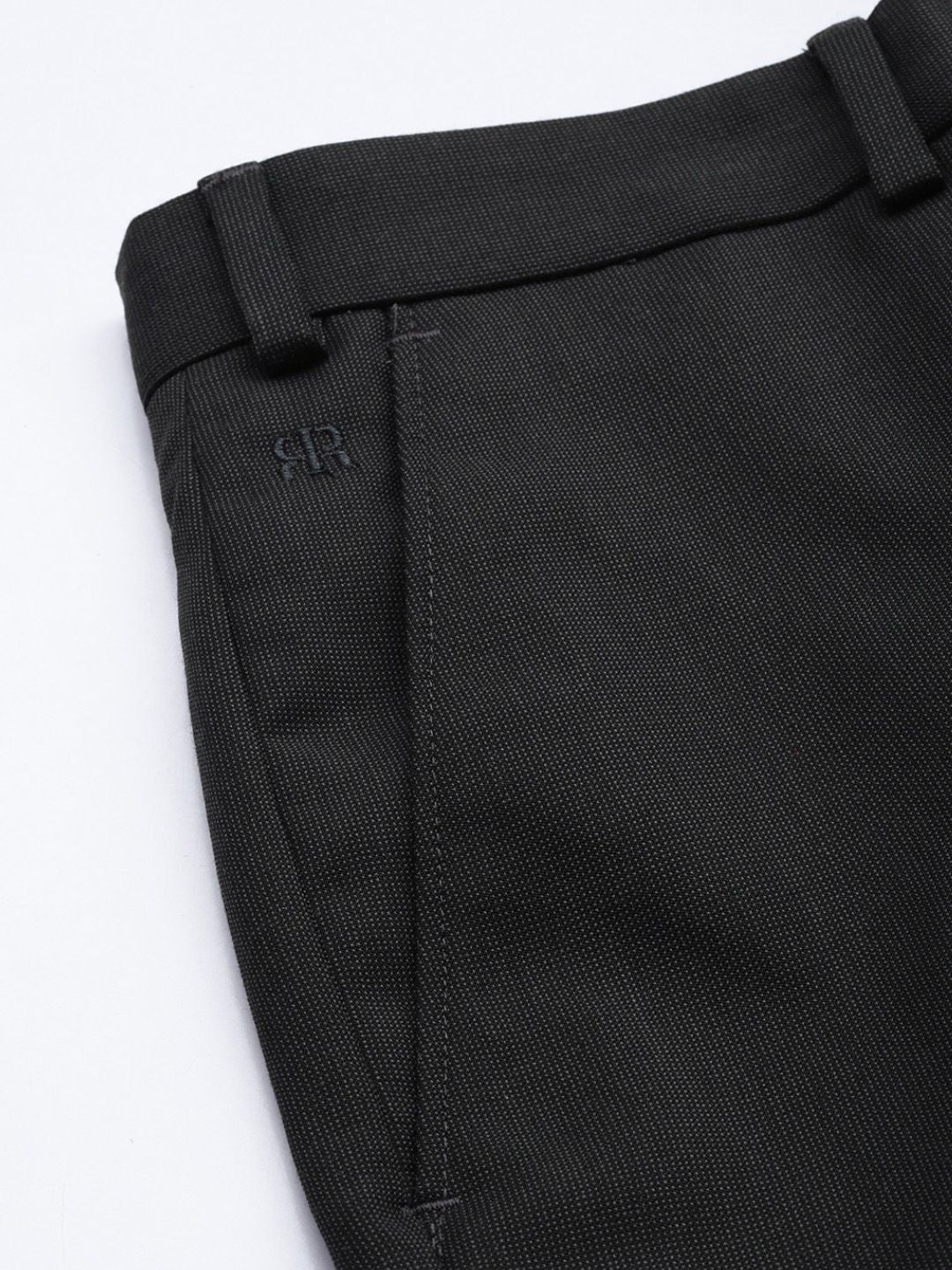 Raymond Men Textured Slim Fit Formal Trousers