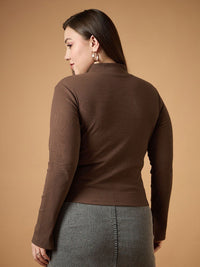 SASSAFRAS Curve Slit Sleeve Top