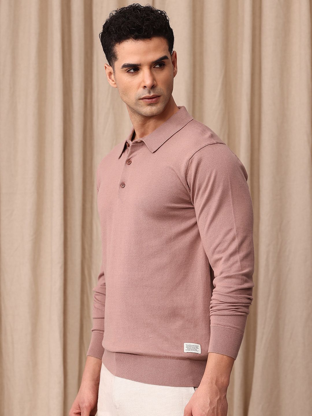 Mr Bowerbird Polo Collar Pure Cotton Pullover
