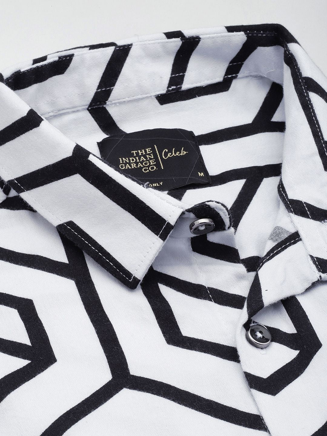 The Indian Garage Co Men Slim Fit Opaque Printed Party Shirt