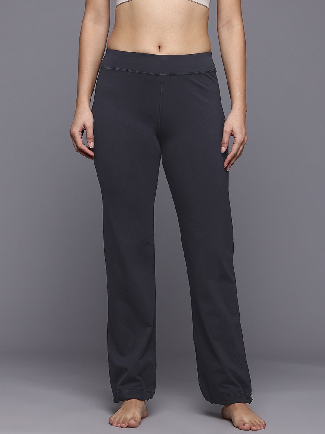 HRX by Hrithik Roshan Women Yoga Track Pants with Toggle Hem