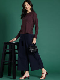 DressBerry Self-Striped Full Sleeves Top