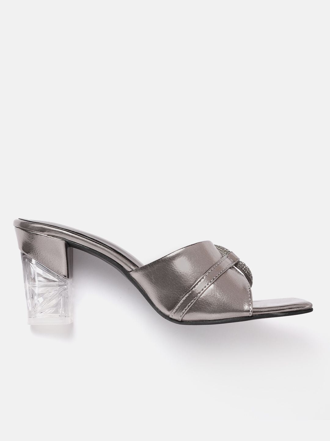 DressBerry Embellished Party Block Heel