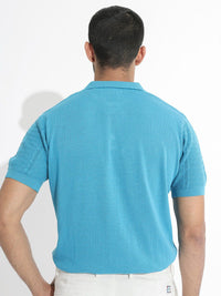 RARE RABBIT Men Mesk Polo Collar Slim Fit Cotton T-Shirt