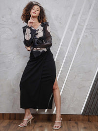 Athena Knotting Maxi Long Skirt