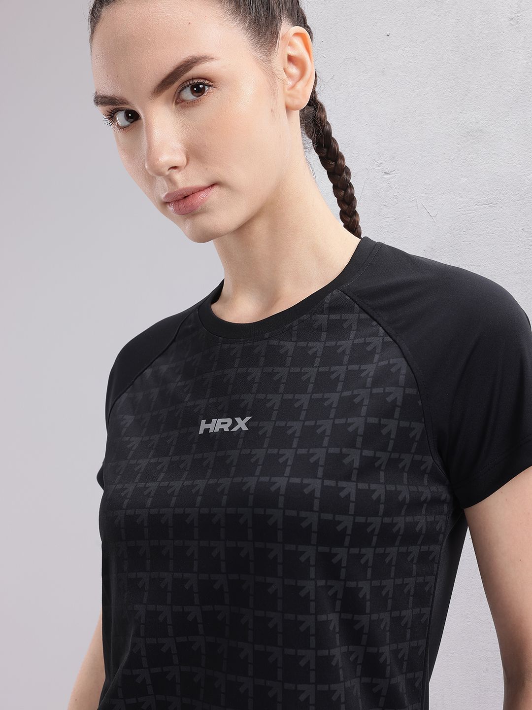 HRX by Hrithik Roshan Brand Logo Printed Rapid-Dry Running T-shirt